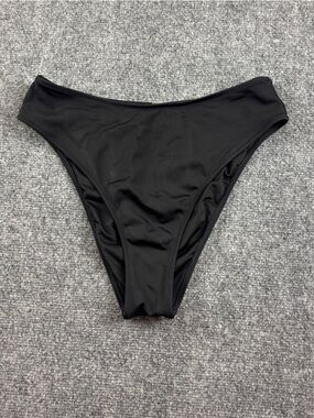VICTORIA’S SECRET Women’s Black Cheeky Bikini Bottom Size: Medium